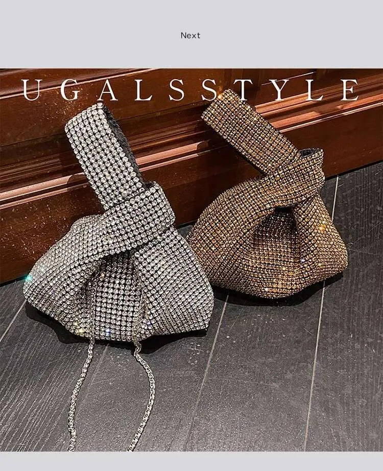 Bg Shiny Dames Handtas Glitter Rhies Dia Avond Bruiloft Feest Clutch Portemonnee Schouder Messenger Bag_voghion.com