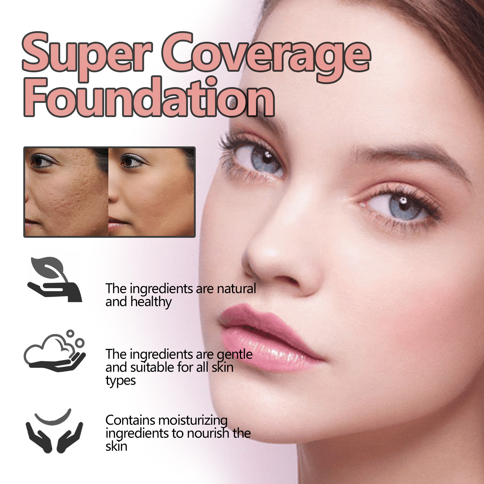 Il correttore liquido EELHOE è waterproof, naturale, leggero, delicato, non toglie il trucco. Anche il tono della pelle, trasparente,_voghion.com