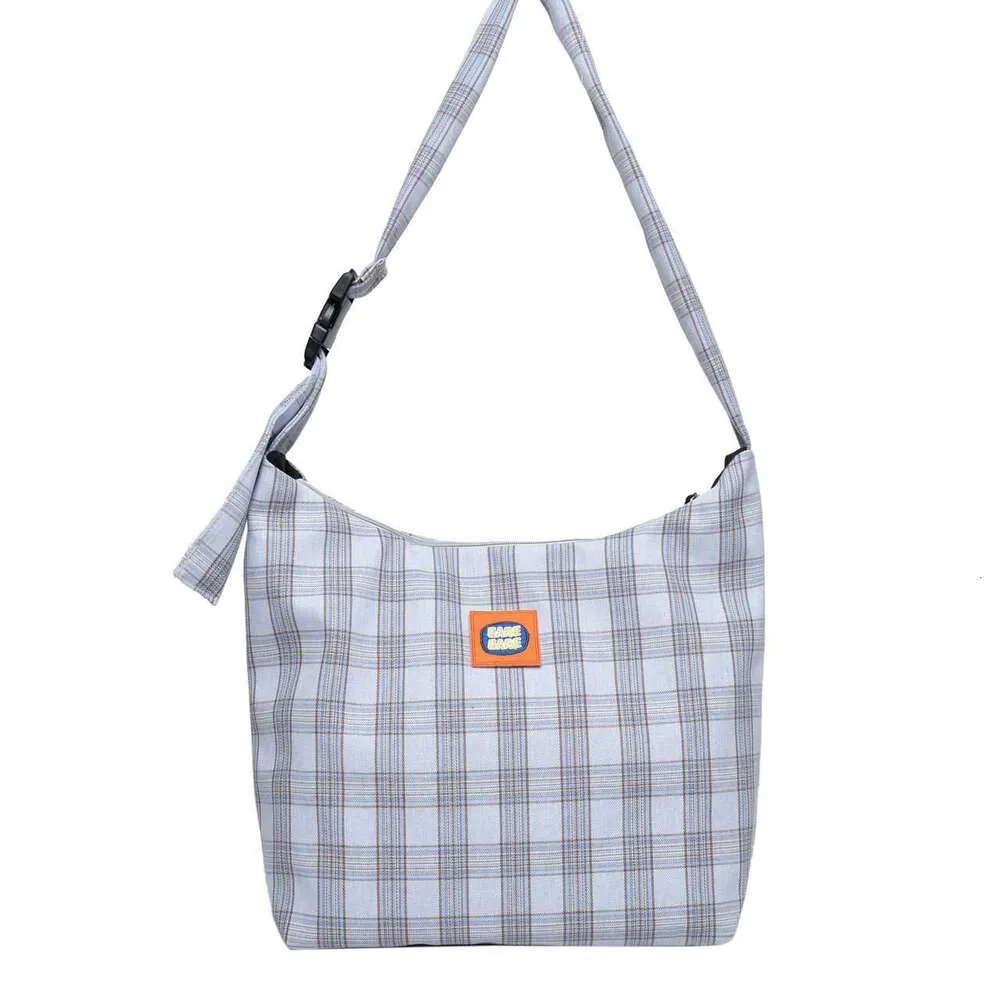 Designer Style Canvas Lazy Day Crossbody Versie Van Everything Checked Stoffen Tas_voghion.com
