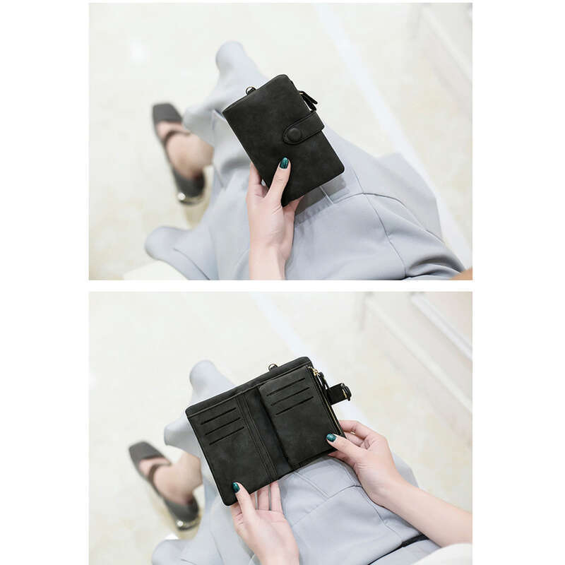 Kleines Leder Portemonnaie Für Damen Mit Kartenfächern_voghion.com