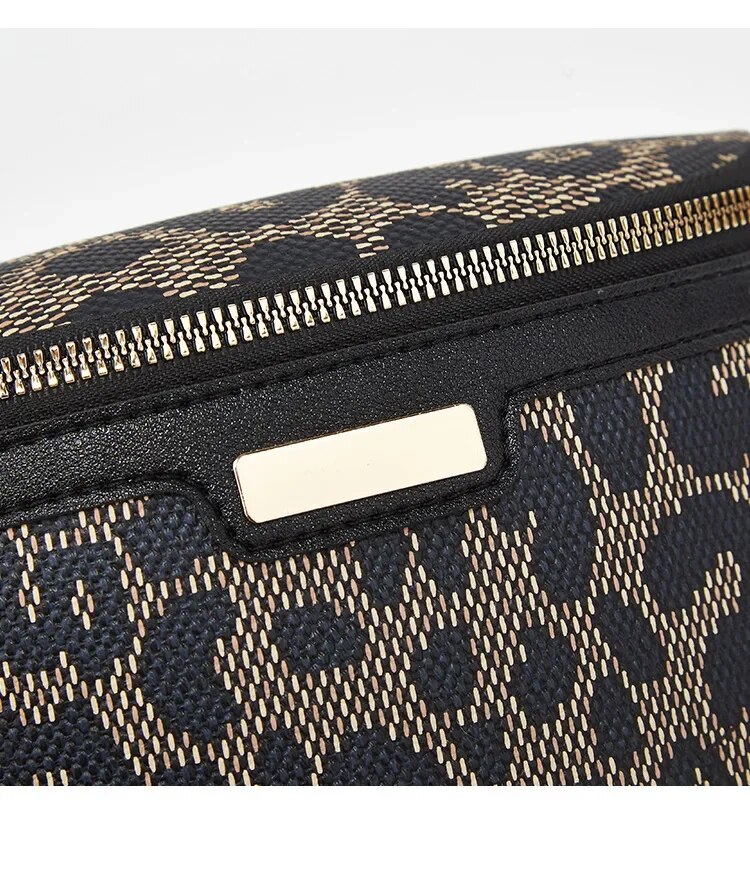 Sac banane bandoulière tendance femme 2023, imprimé léopard simple et décontracté, porté épaule ou buste._voghion.com