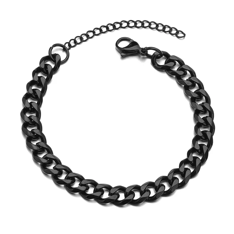 Edelstahl Cuban Link Armband Für Herren Im Punk Stil_voghion.com