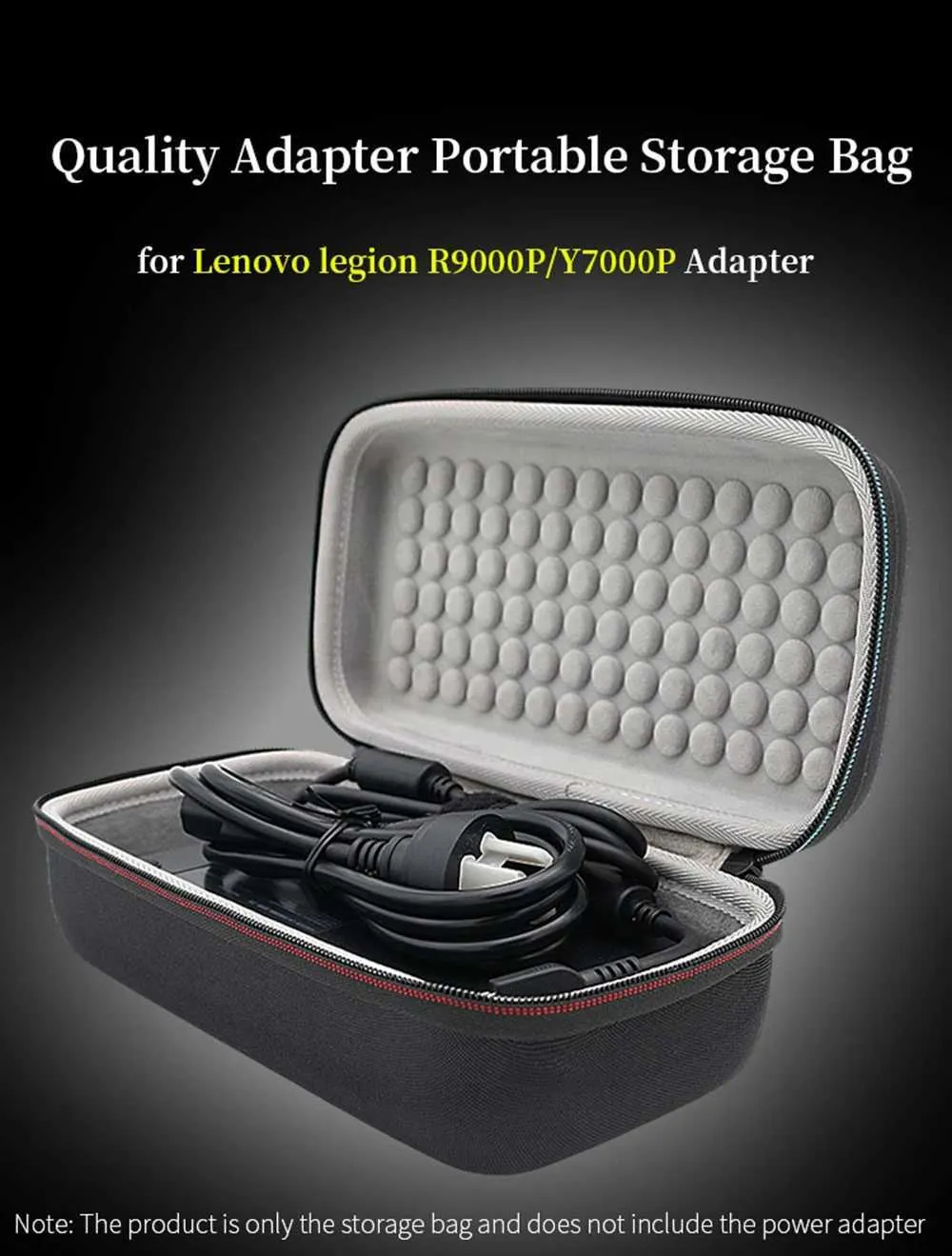 Harte EVA-Aufbewahrungstasche für Lenovo Legion R9000P Y7000P Power Box Tragbarer Laptop-Netzteil-TragetascheC24111_voghion.com
