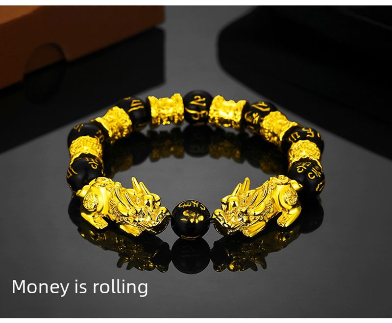 Vieam Sand U 3D Hårdfot Guld Piccolo Armband Man Spelg Duoduo Snabb Handförsörjning_voghion.com