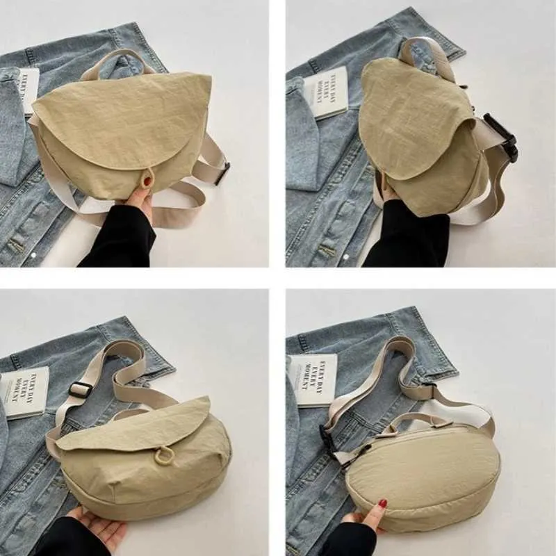 Borsa a tracolla elegante da donna borsa spalla e marsupio nylon_voghion.com