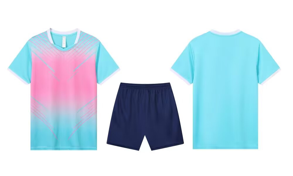Bedrukte wedstrijdtraining de Speed Student Games, korte mouwen kindervoetbalshirt set voor heren_voghion.com