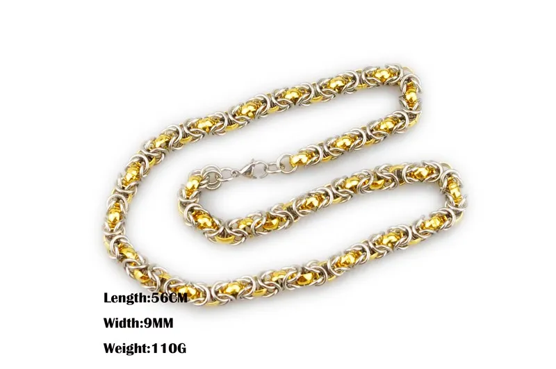 Ketten Reines Gold Silber Farbe Kette Halskette Mit Großen Rabatt Schmuck Für Frau Mann HZB043Chains Sidn22_voghion.com