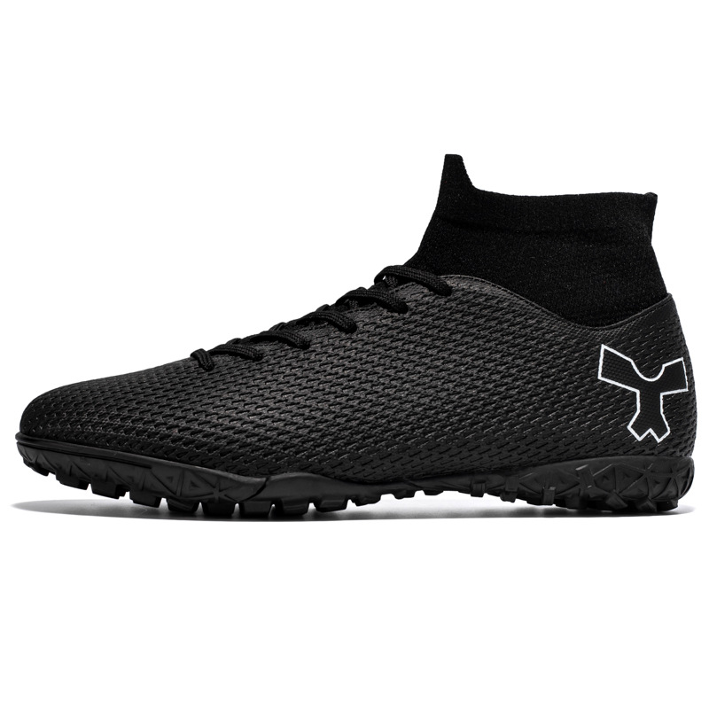 Scarpe da calcio alte in erba sintetica TF AG, in pelle, per uomo, donna, bambino, ragazzo e studente._voghion.com