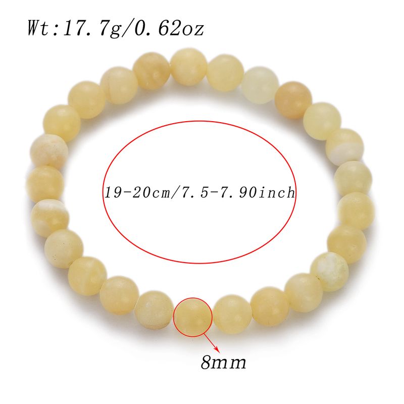 Neu Stein Jade Perlen Perlen Bunte Natürliche Chalcedon Achat Armband_voghion.com