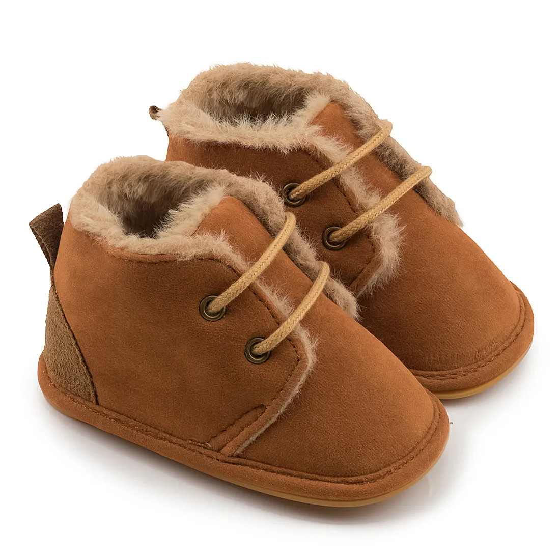 Botines de nieve de invierno para bebé, cálidos y esponjosos, Happysteps, botas para niño y niña, suela de goma, antideslizantes, suaves, para recién nacidos_voghion.com