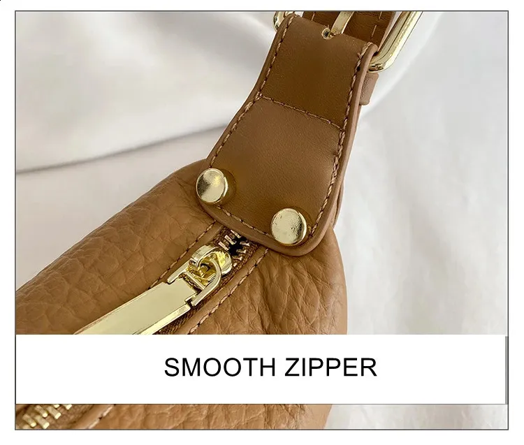 Geantă de umăr pentru femei, geantă de mână din piele naturală cu 3 straturi cu fermoar, geantă de mână din piele de vacă, geantă crossbody pentru femei, geantă de mână Hobos Messenger Tote_voghion.com