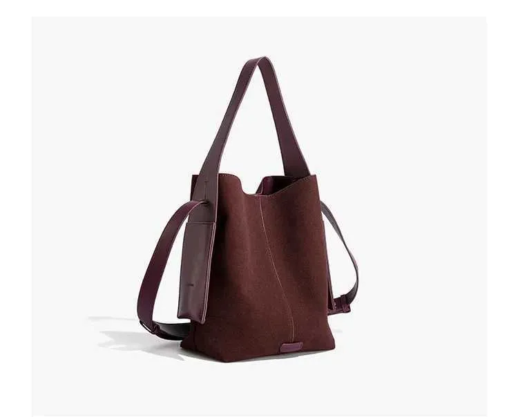 Sacs à bandoulière en cuir souple givré pour femmes élégantes et solides, grande capacité, sacs composites décontractés pour femmes C241212_voghion.com