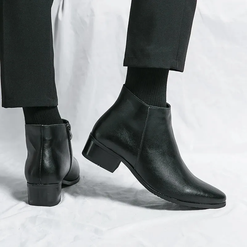Men Ankle Boots Genuine Leather Retro Comfortable Casual Shoes_voghion.com