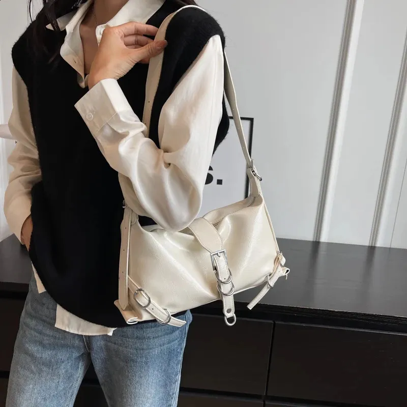 Borsa a tracolla in pelle da donna stile coreano y2k trendy_voghion.com
