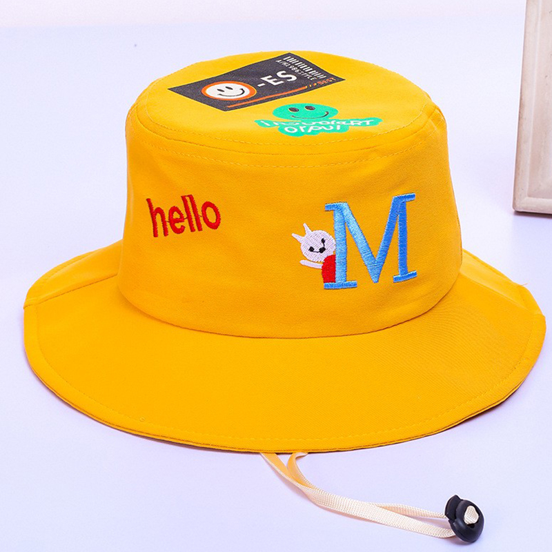 Cappello da pescatore per bambini cartone animato carino cappello da bacino sottile protezione solare parasole cappello da sole esterno per bambini estate ragazzi e ragazze_voghion.com