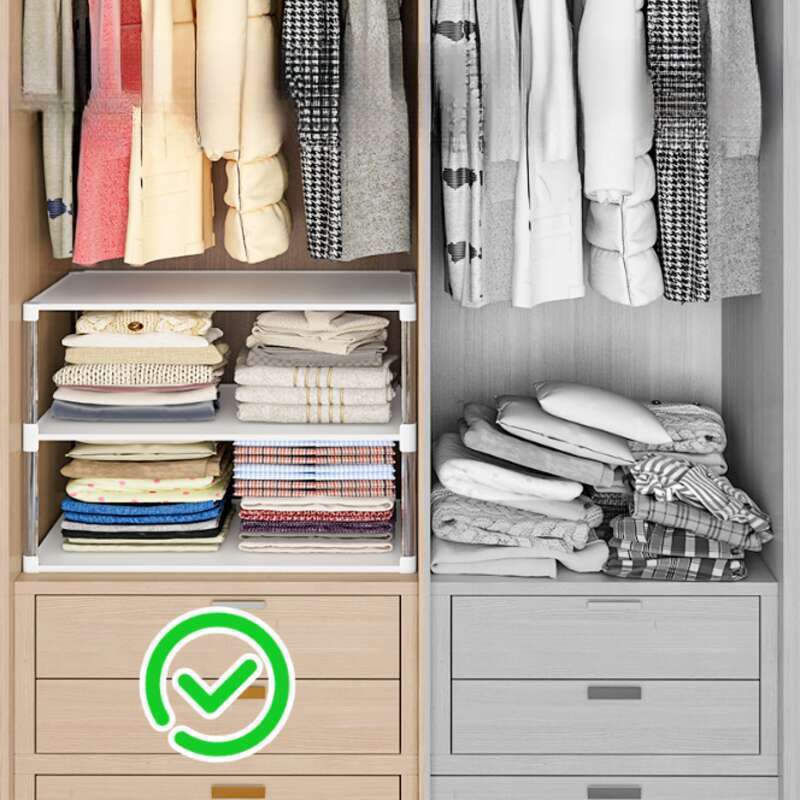 【 31000 Positive Reviews 】 Storage Rack, Layered Movable Universal Shelf, Dormitory Storage Wardrobe Partition, Clothing_voghion.com