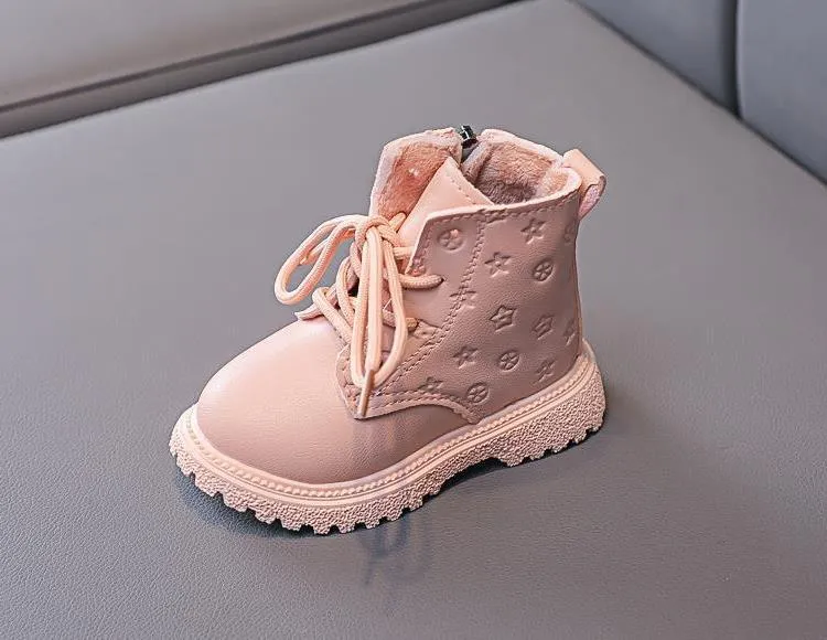 Kid Kleinkind Mode Herbst Winter Jungen Britischen Plüsch Kurze Kinder Mädchen Knöchel Cutefeet Junge Mädchen Stiefel Kinder Schuhe Größen_voghion.com