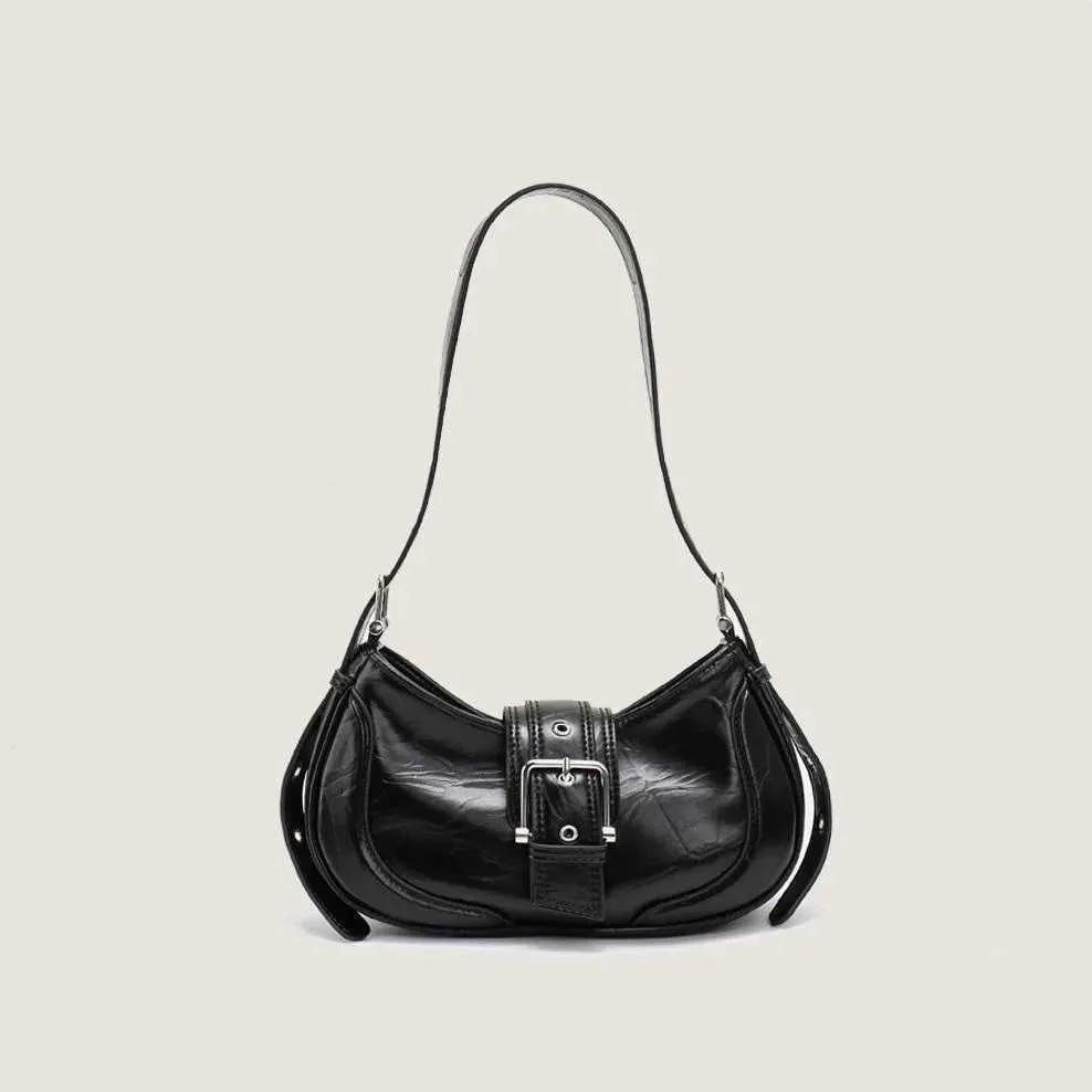 Sacs à main tendance Y2K pour femmes, sacoches à bandoulière en cuir PU noir, sacoches sous les bras, portefeuilles, de haute qualité_voghion.com