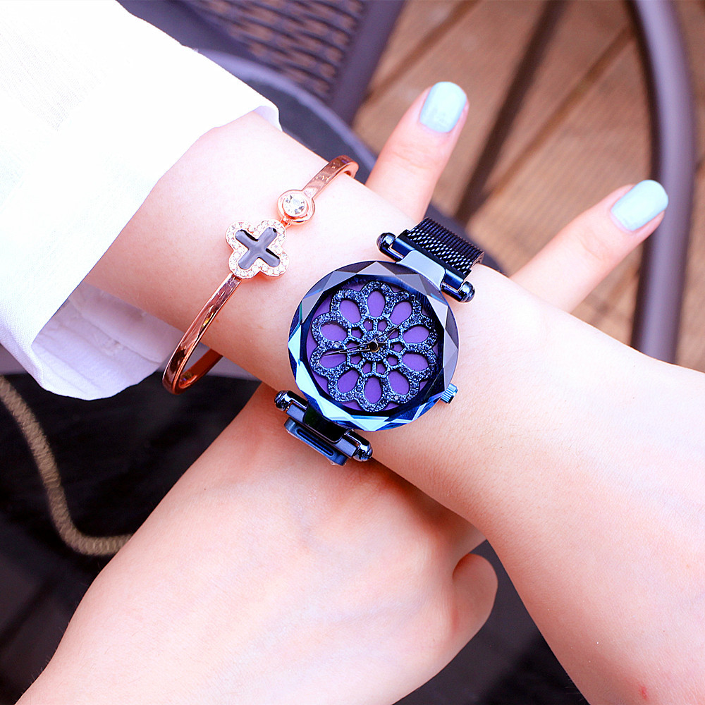 Set di diamanti da donna Counter Fashion, Times Come and Go, maglia magnetica con orologio marea_voghion.com