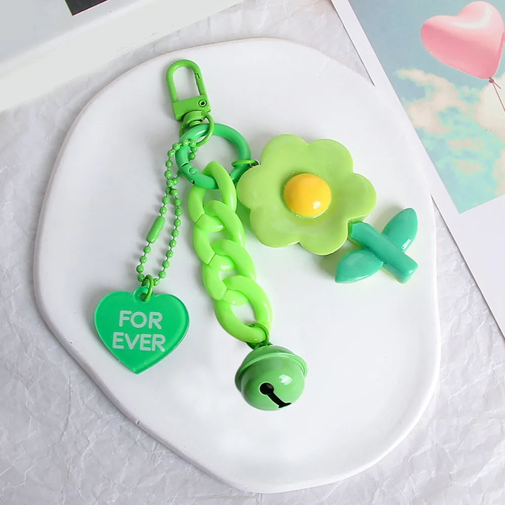 Portachiavi con ciondolo a forma di fiore in resina INS, grazioso ciondolo a forma di fiori, per zaino da ragazza, custodia protettiva per cuffie_voghion.com