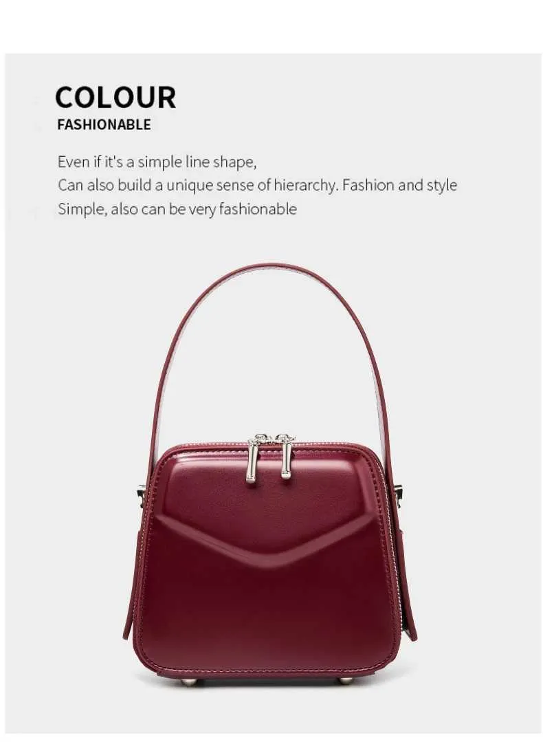 Burminsa Chic Véritable Cuir Petit Fourre-Tout Sacs À Main Pour Femmes Nouveau 2025 Designer Box Sacs À Main Dames Bandoulière Bandoulière_voghion.com