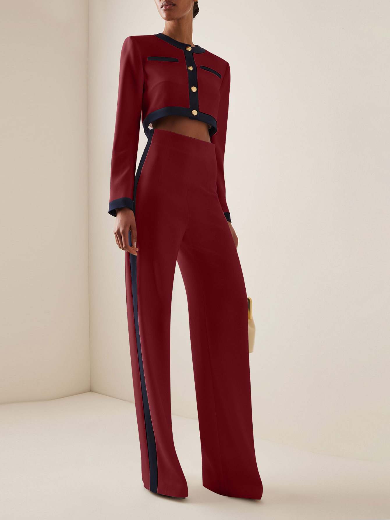 Women's Fashion Color Matching Temperament Professional Suit Women's Clothing_voghion.com