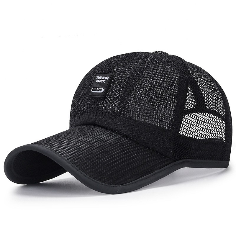 Ny sommar utomhus förlängt brätte solskyddsnät anknäpsmössa för kvinnor solskydd baseballkeps bred brättad andningsmössa för män_voghion.com