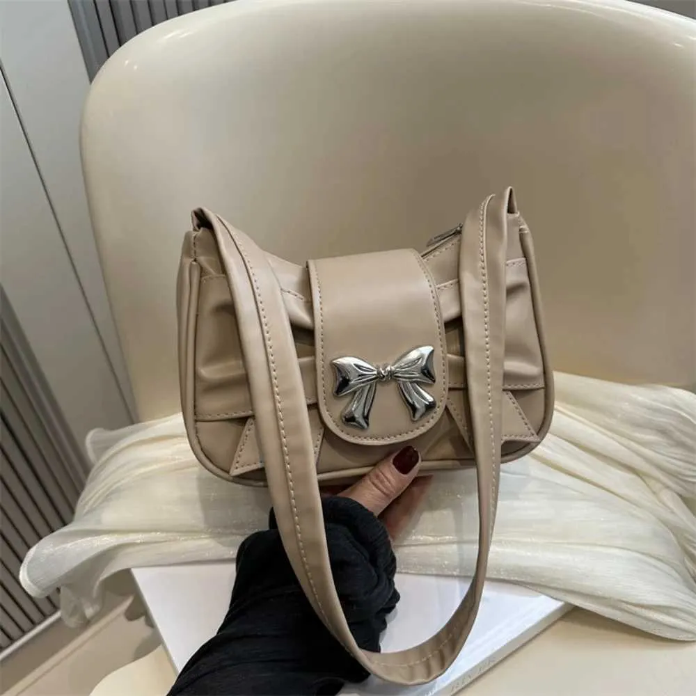 Sac à bandoulière plissé avec nœud coréen pour femme, nouveau sac à main printemps-été 2024, Handba241024_voghion.com