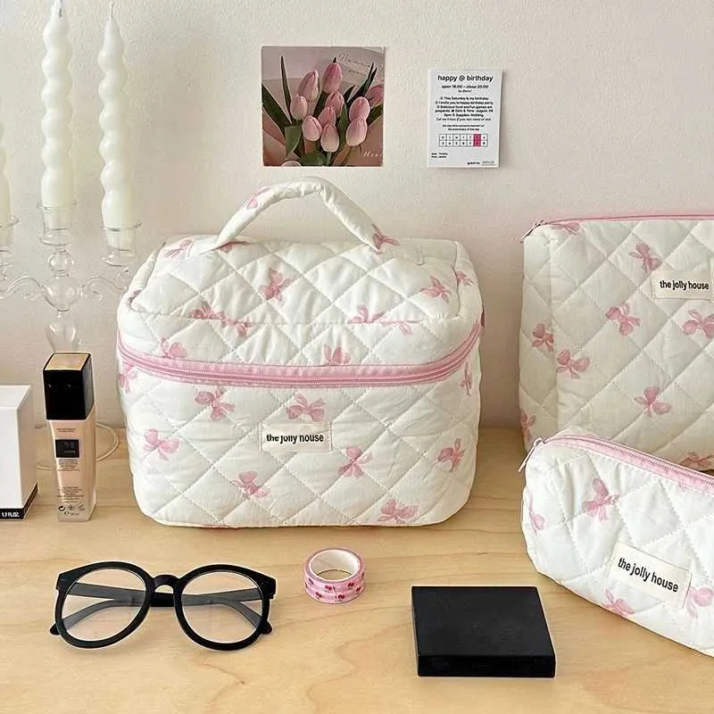 Große Kapazität Make-up Bogen Druck Kosmetik Verschiedene tragbare Organizer Tasche Reise WC braucht Y241023_voghion.com