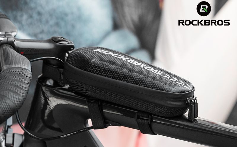 ROCKBROS Geantă frontală pentru ghidon, trotinetă electrică, rezistentă la apă_voghion.com