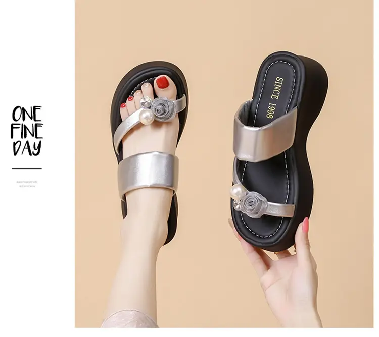 Women's Platform Sandals And Slippers Thick Sole Fashionable_voghion.com