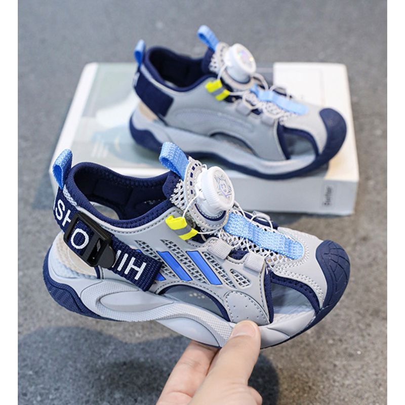 Boys' 2024 summer new children's sports sandals boys non-slip beach shoes_voghion.com