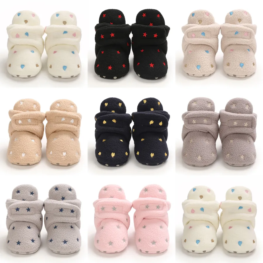 Stivaletti invernali caldi alla caviglia per bambine e bambini, in cotone, Happysteps, per bambini, scarpe morbide alla moda_voghion.com