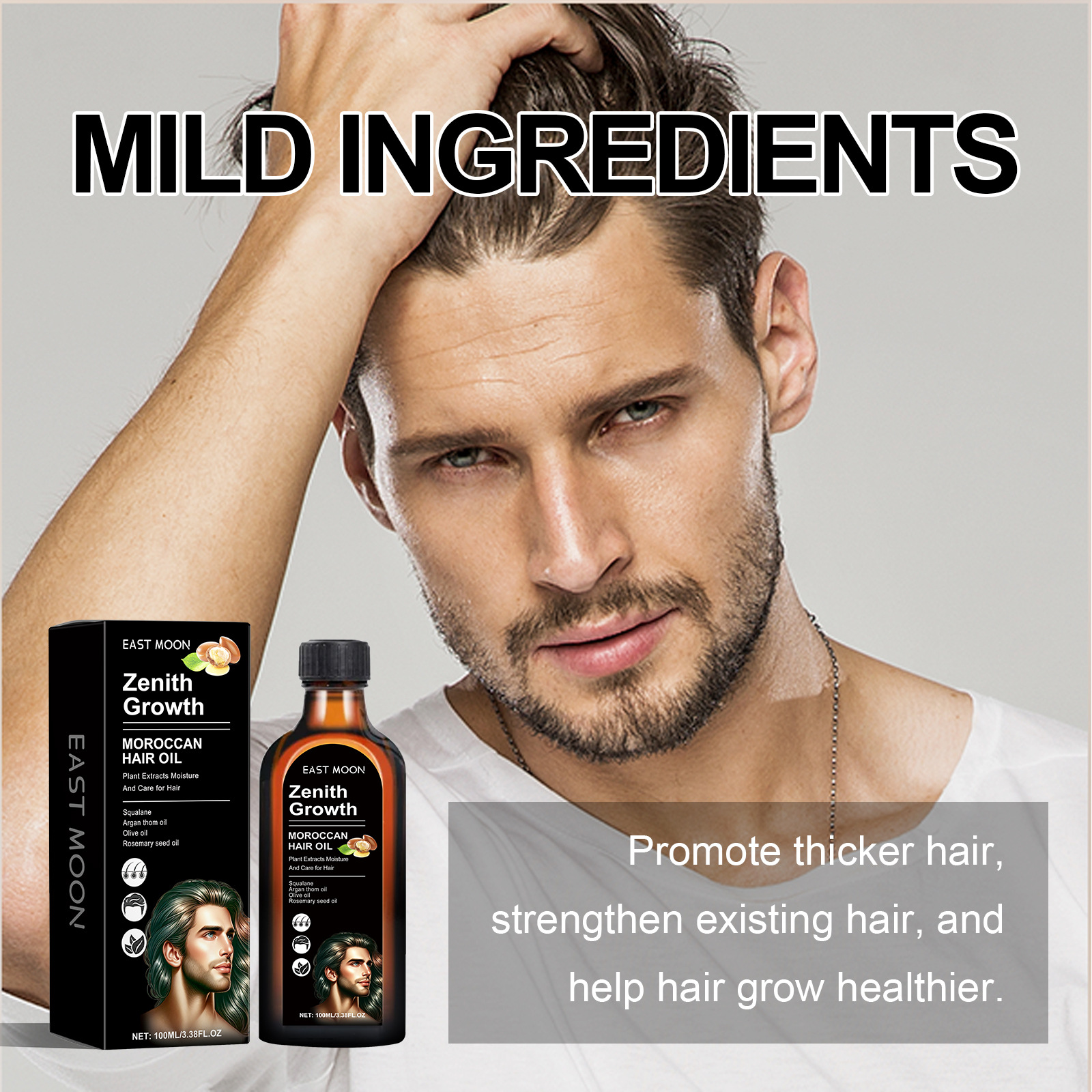East Moon Rosemary Care Essential Reparéiert dréchen Hoer, pflegt d'Hoerwurzelen, stäerkt déckt an straffend Hoer Essenzöl_voghion.com