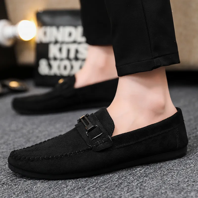 Soft soles casual light weight new low-top formal wear men's loafers beanie shoes men wedding groom work fashion boys_voghion.com