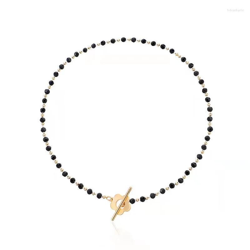 Pendant Necklaces Light Vintage Fashion Beads Necklace For Women Anime Grunge Flower Personality Body Jewelry Gothic_voghion.com