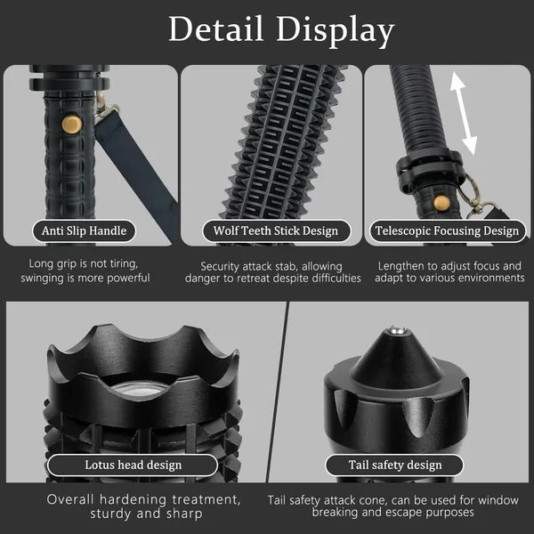 Extrem hell aufladbarer LED-Taschenlampen-Scheinwerfer_voghion.com