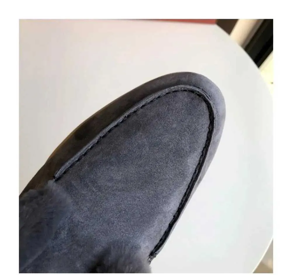 Casual Winter Short Snow Boots for Women Natural Wool Fur Loafers Cow Suede Warm Flat Shoes L * P z241106_voghion.com