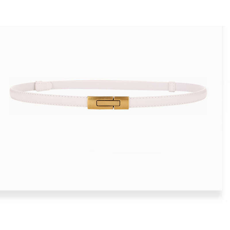 Cintura decorativa da donna in vera pelle, sottile e versatile, con fibbia in pelle bovina, piccola cintura per donna_voghion.com
