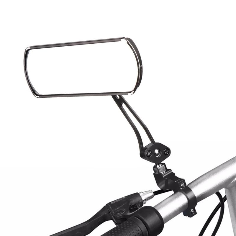 1 Piar Bike Espelhos Retrovisores Ajustáveis Transparentes Amplo Alcance Visão Traseira Refletor Retrovisor 360 Graus Rotativo Alumínio_voghion.com