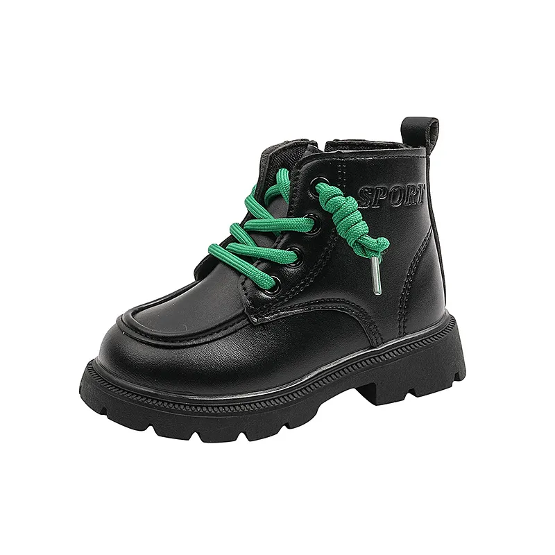 Kinder Leder Mädchen Jungen Herbst Winter Neue Mode Britischen Stil Casual Bequeme Kleinkind Kurze Kinder Stiefeletten_voghion.com