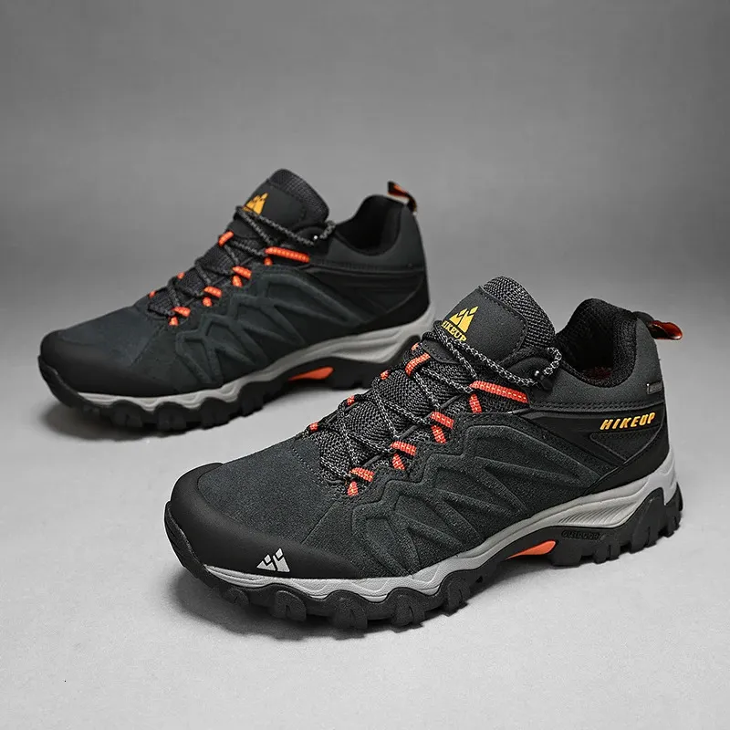 Herren Wanderschuhe Aus Leder Trekking Outdoor Kletterschuhe_voghion.com