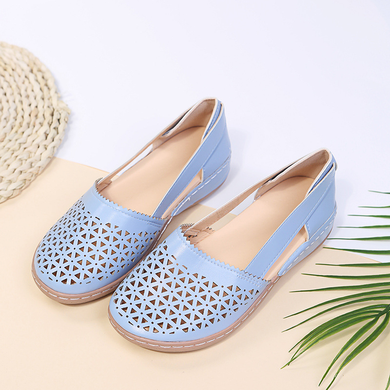 Modische, lässige, perforierte Schuhe für Damen_voghion.com