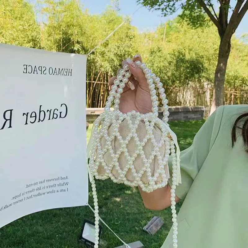 Borsa a mano retrò con perline e borsa a tracolla per donna_voghion.com