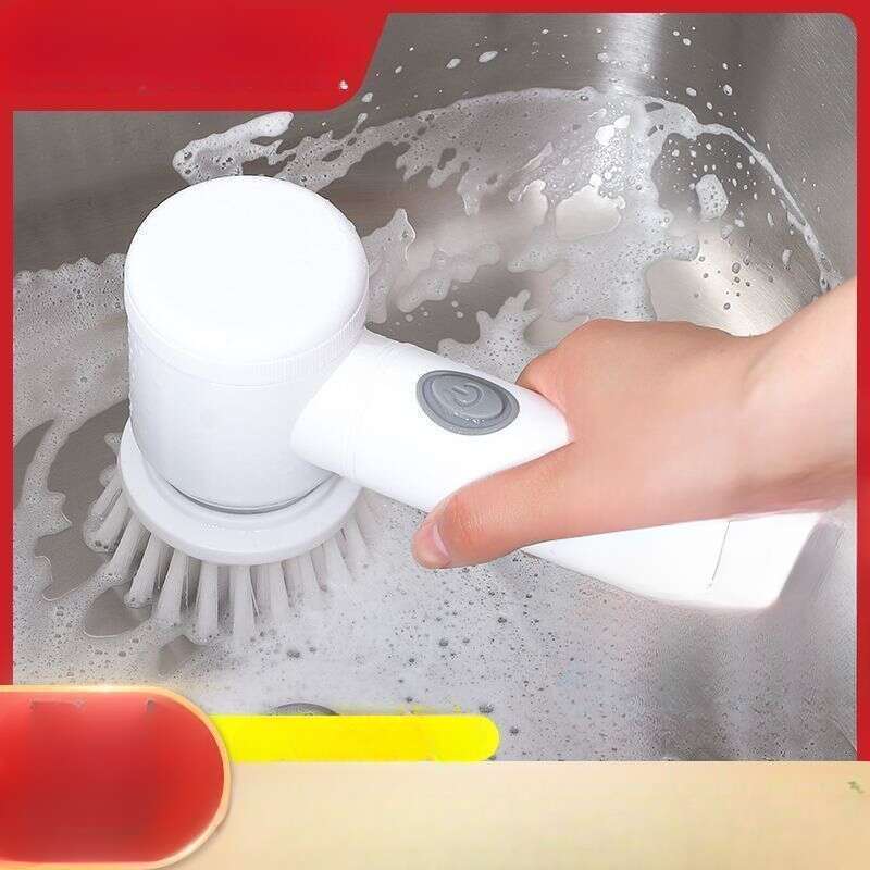 【 4836 People's Collection 】 Handheld Electric Cleaning Multifunctional Non Greasy Dishwashing Pot Brush, Divine Tool_voghion.com