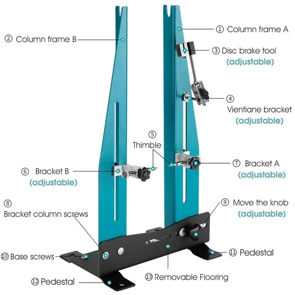 Support de voilage de roue de vélo outil de maintenance_voghion.com