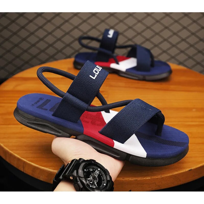 Grenzüberschreitende Sommer neue Casual Sandalen für Männer tragen dick besohlte Herren Sandalen Trend Strandschuhe für Männer_voghion.com