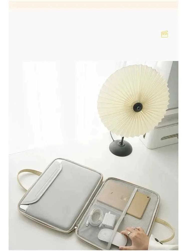 Borsa per notebook da donna elegante 13,3 14 16 pollici portatile custodia per laptop libro Pro custodia borsa valigetta borsa da viaggio C24111_voghion.com
