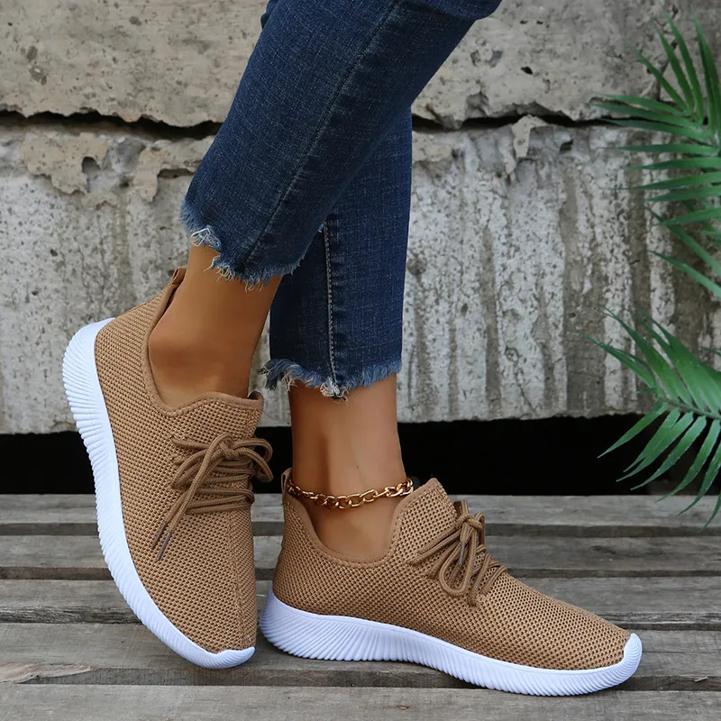 Women's Breathable Walking Shoes Non-slip Comfortable Trainers_voghion.com