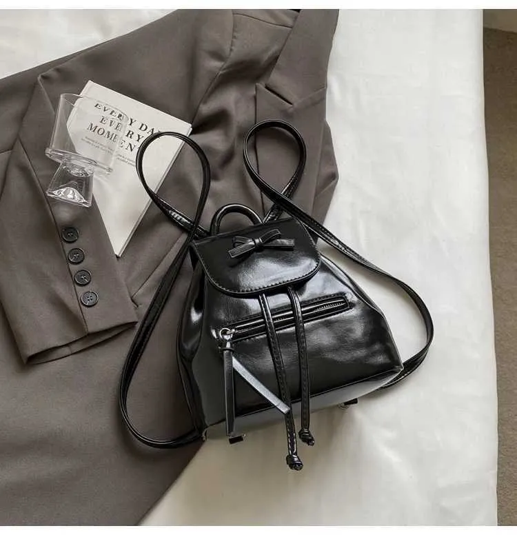 Mini Backpack And Shoulder Bag Set For Women Versatile Leather_voghion.com